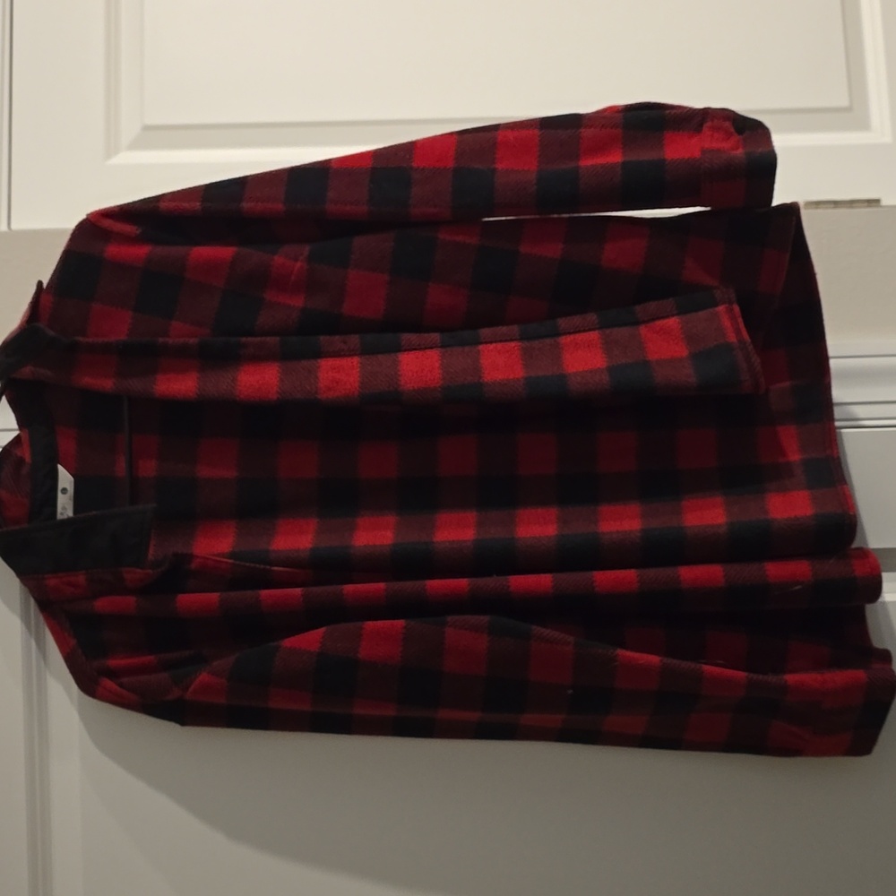 Riders by Lee Red and Black Checkered Button Down Shirt
